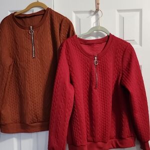 Red and Brown Women's Sweaters